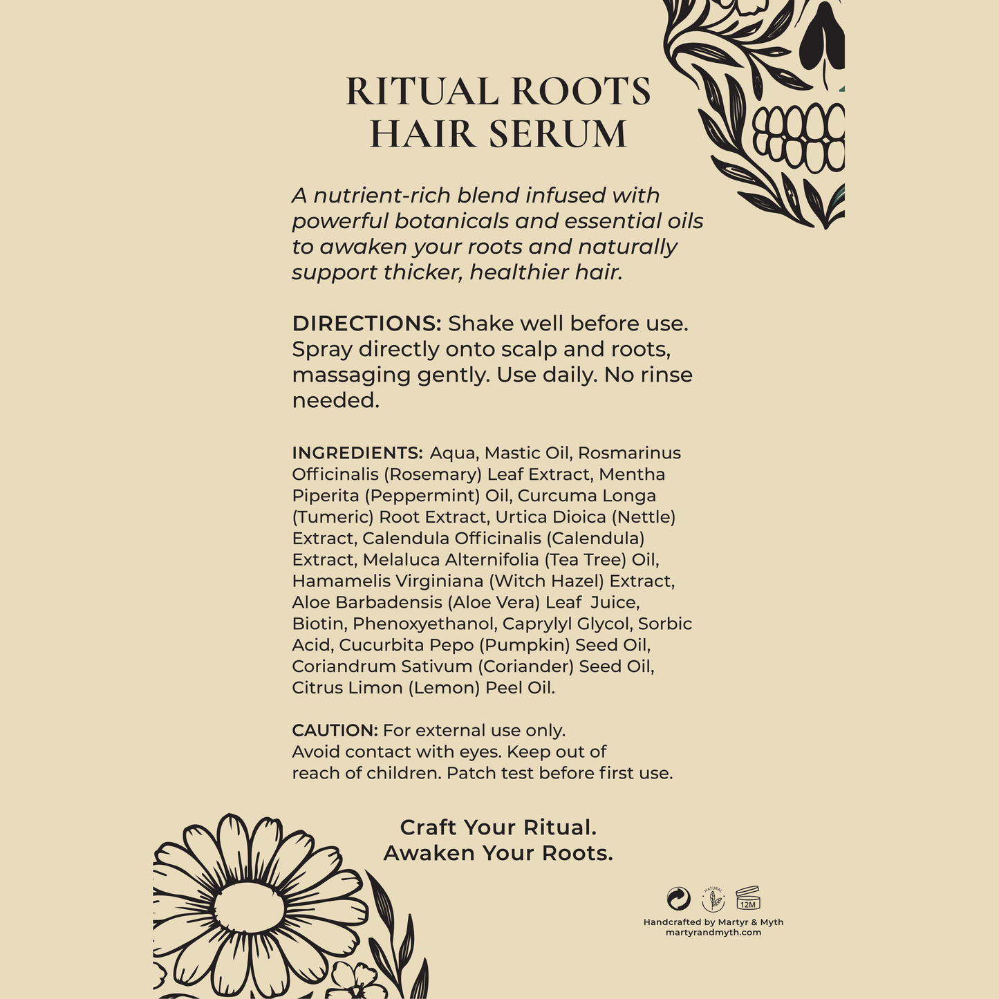 Ritual Roots - Botanical Growth Serum for Stronger, Fuller Hair
