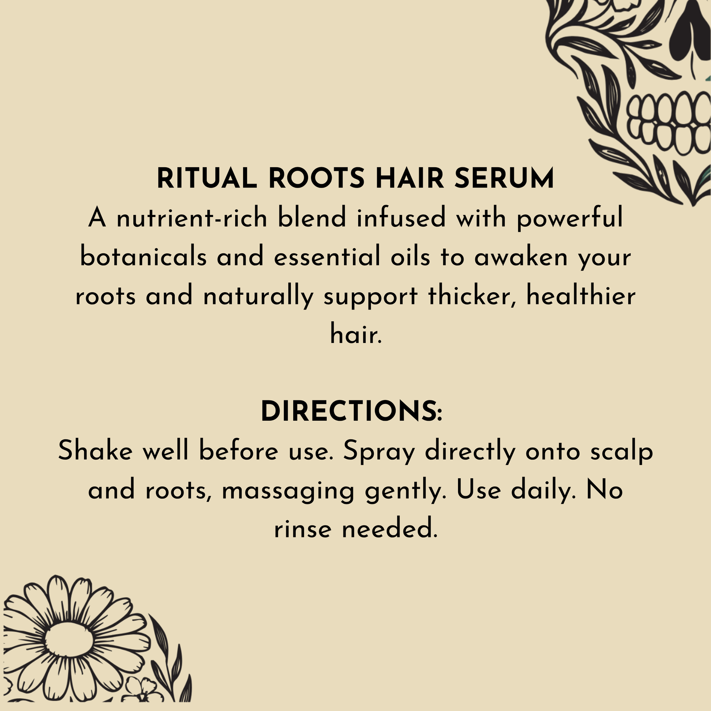 Ritual Roots - Botanical Growth Serum for Stronger, Fuller Hair