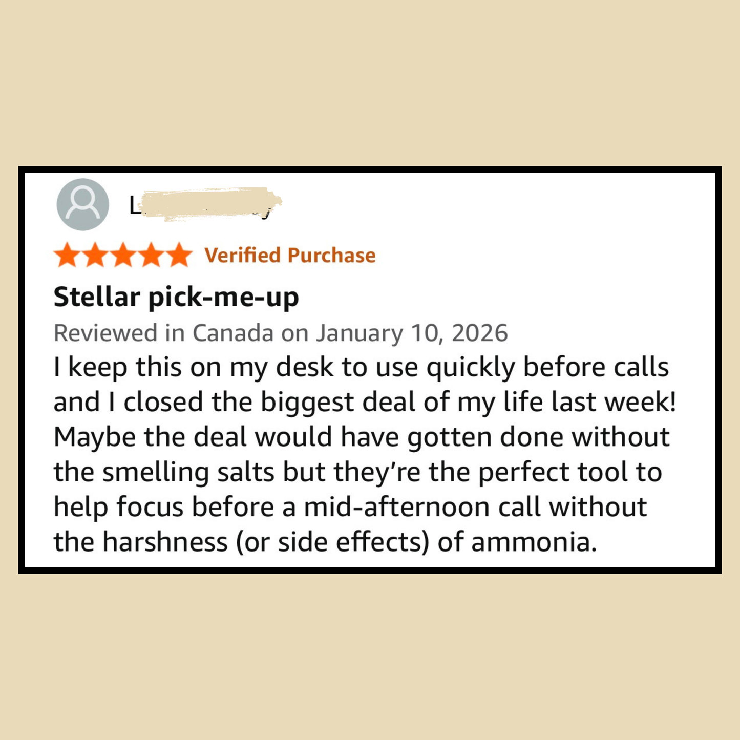Wake The Dead - Natural Smelling Salts - For Focus & Alertness