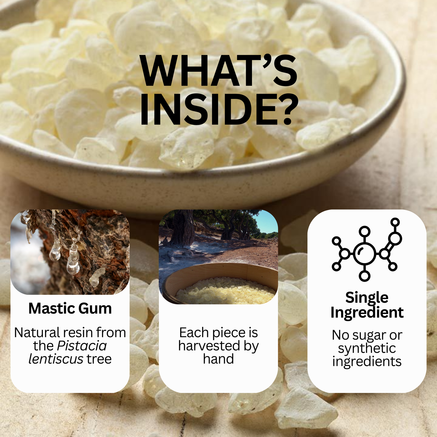 Premium Mastic Chewing Gum - 100% Natural