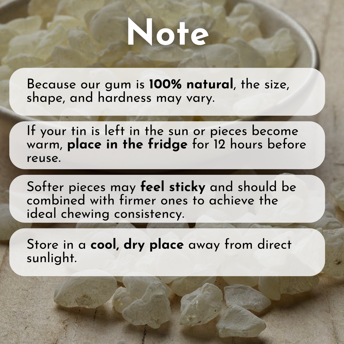 Premium Mastic Chewing Gum - 100% Natural