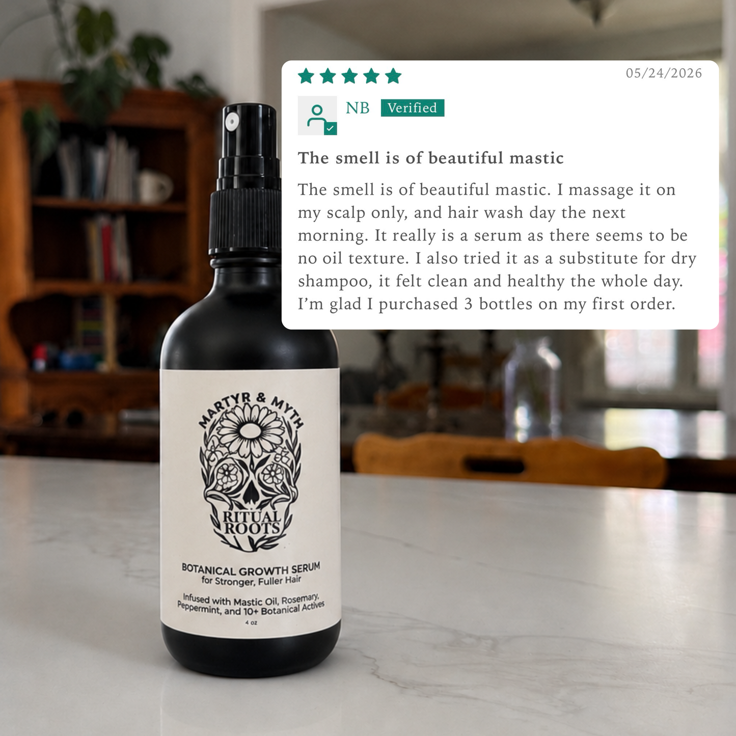 Ritual Roots - Botanical Growth Serum for Stronger, Fuller Hair